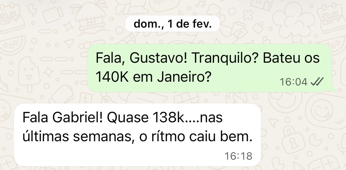 Print de resultado de aluno 2