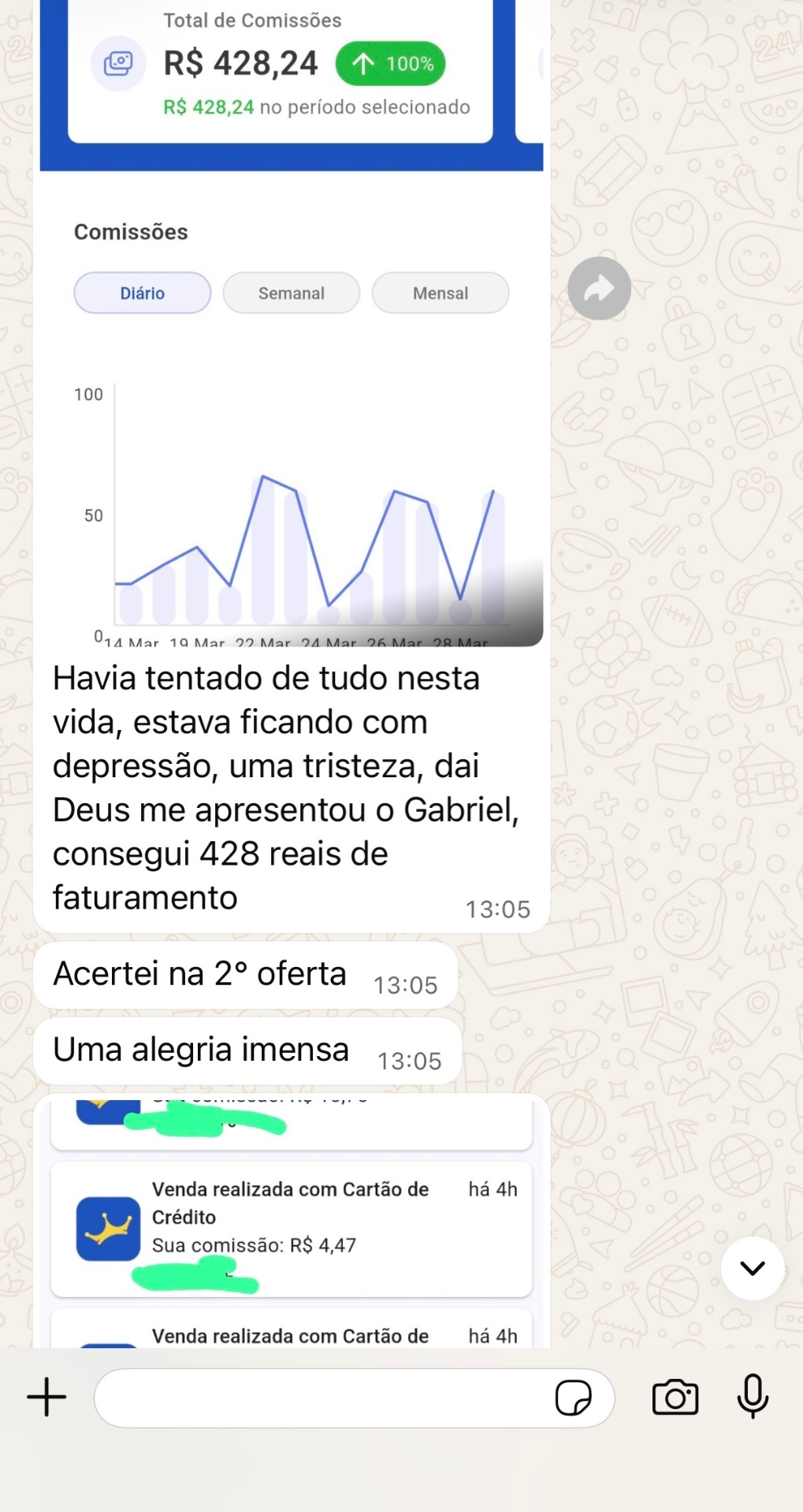 Print de resultado de aluno 4