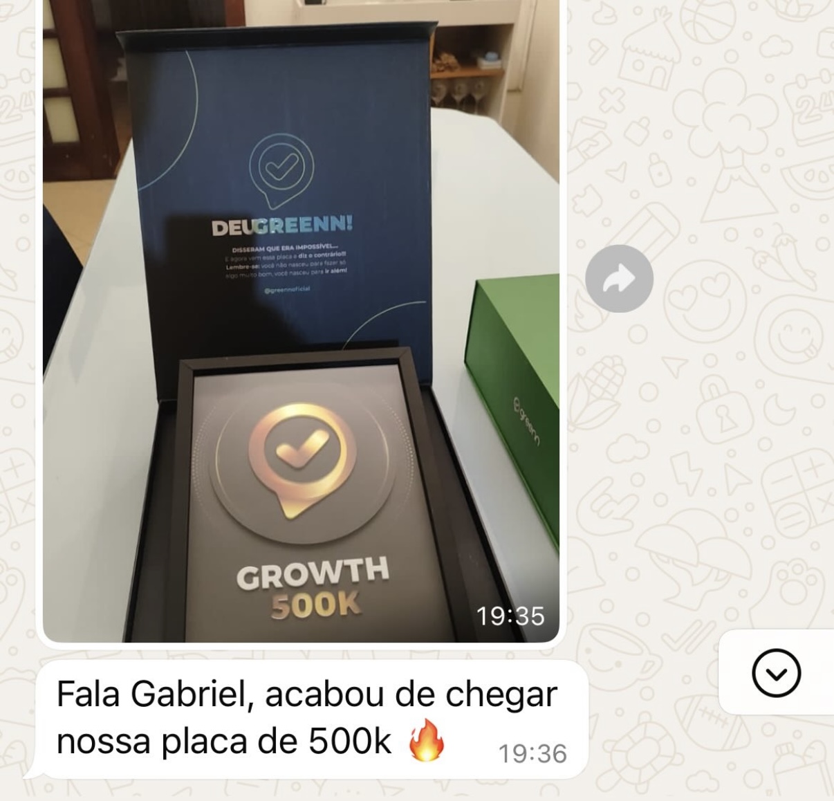 Print de resultado de aluno 8